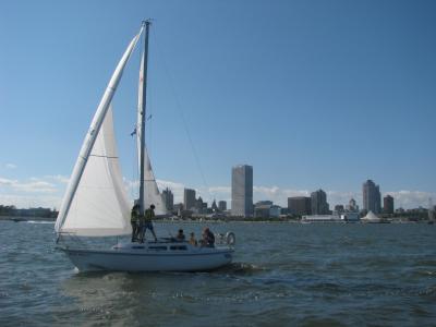 sailing on the Michigan Lake