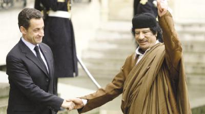 Sarkozy und Gaddafi. Copyright: Times of Malta