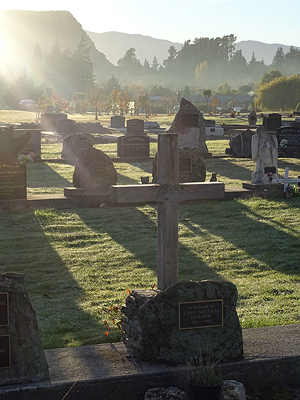 Wanaka Cemetery - Stone Street - New Zealand - 3 May 2015 - 8:17