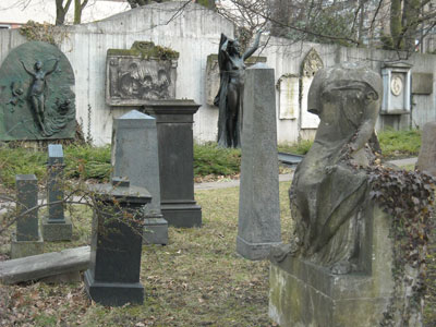 leipzig, alter johannisfriedhof, märz 2009
