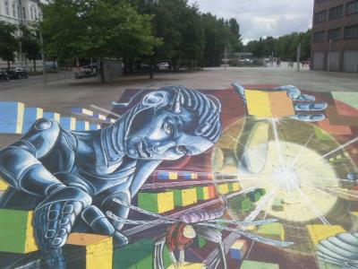 Straßengemälde in Wilhelmshaven Straßengemälde in Wilhelmshaven
