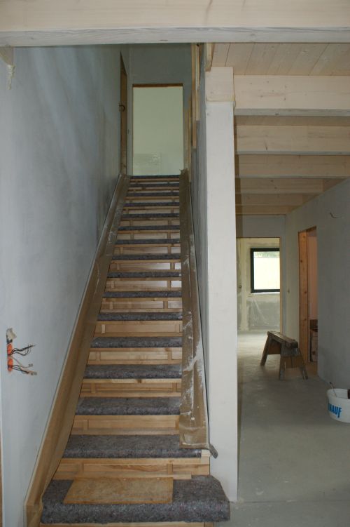 Treppe verpackt 