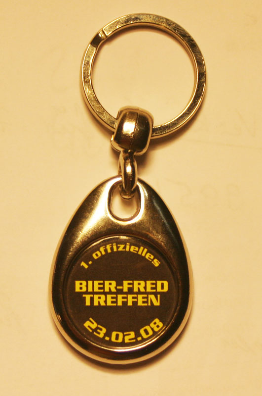 1. offizielles Bierfred-Treffen Schluesselanhaenger