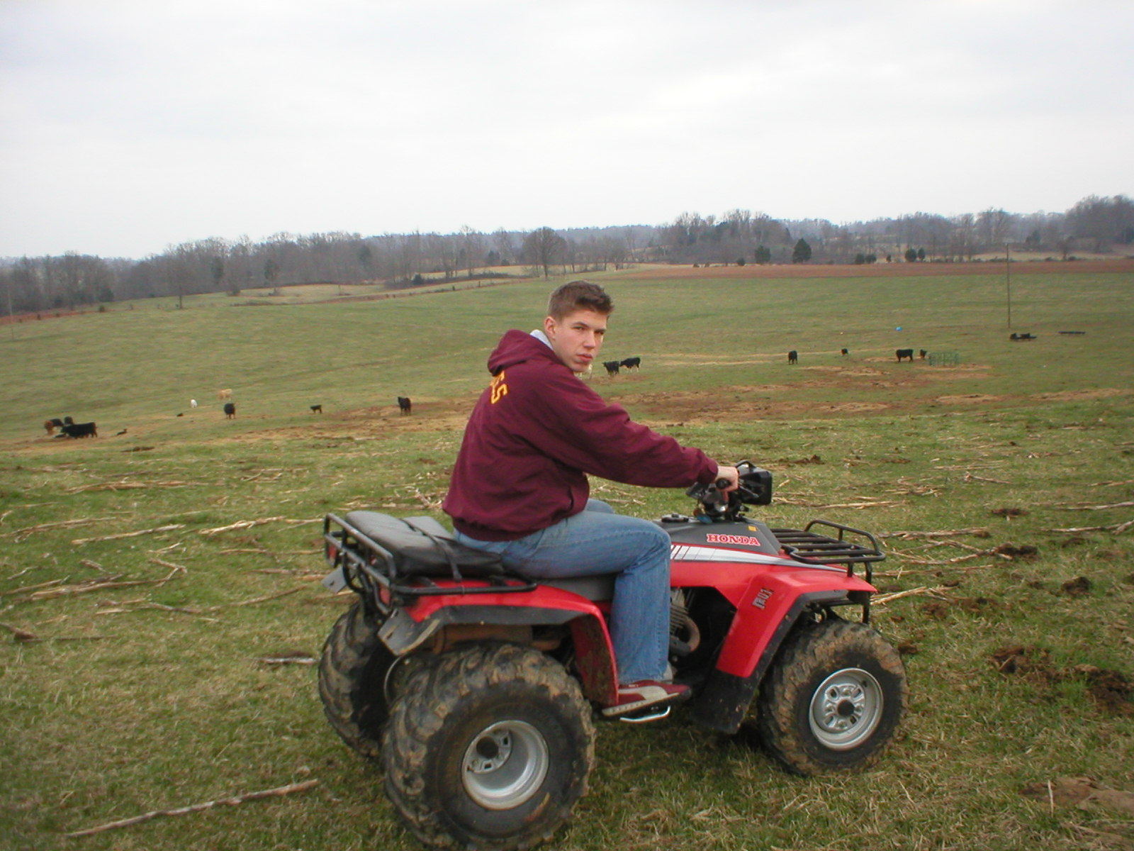 Ich auf nem 4 Wheeler