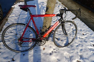 Fahrrad rot-weiß