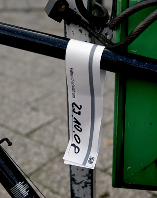 Fahrrad erfasst am 29.10.08 - DB