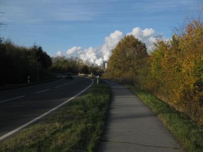 Kurz vor der Wolkenfabrik Bergheim-Niederaußem