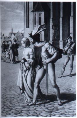 Gretchen, Mephisto und ich vor dem Dom