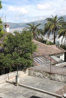 Blick aus meinem Zimmer in Quito Blick aus meinem Zimmer in Quito