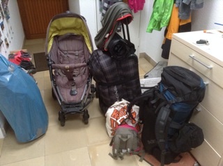 Gepaeck fuer sechs Wochen