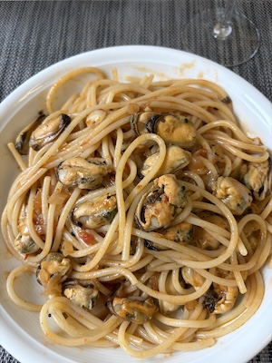 Spaghetti con le cozze<br />
