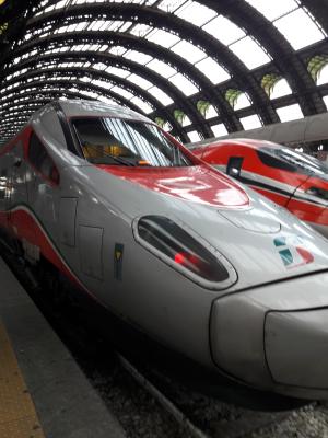 ein Freecciargento der als Eurocity nach Mailand fuhr