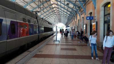 im Bahnhof von Arcachon