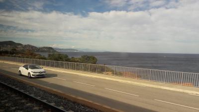 aus dem Zug Richtung Nizza fotografiert