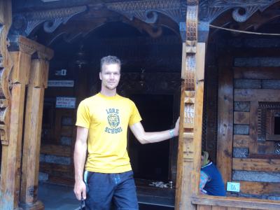 me in tempel manali with hot springs