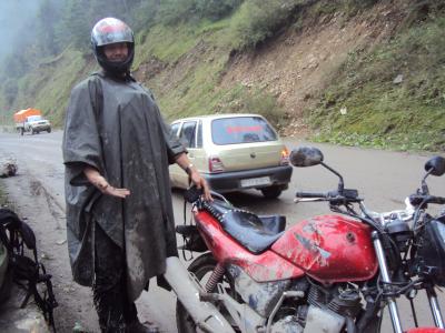 full of mud after crossing landslides...