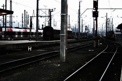 villach hauptbahnhof am abend