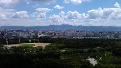 Aussicht aus dem 8. Stockwerk des Osaka Castle Museums
