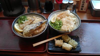 Tenpura-Variationen in einem Restaurant in Asakusa