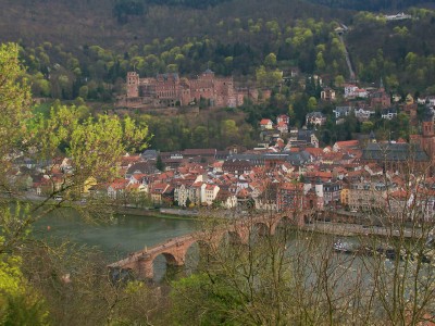 Beruehmter Blick auf Heidelberg