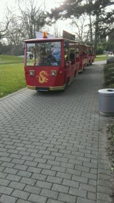 Die Luisenpark-Bahn: Für ein Euro durch den Park