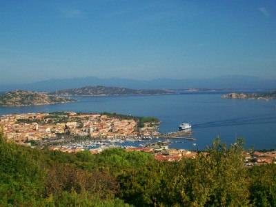 Blick von Sardinien nach Korsika
