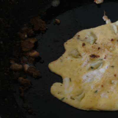 Fisch in einer Pfanne
<br />
Omelett
<br />
Fish in a pan
<br />
omelet