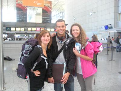 Rike, Tobi und Fiona - Frankfurt Airport