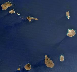 Satellitenbild der Kapverdischen Inseln