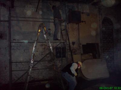 Arbeiten an der Decke