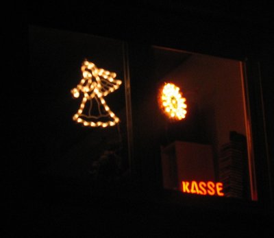 "Kasse" im ersten Stock