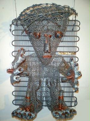 from Telco wire, The Democratic Art Galery, Capetown, South Africa, by //asco 2004