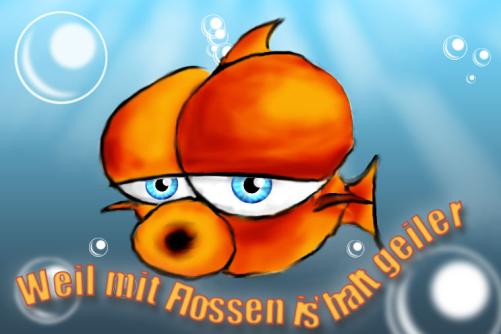 Mit Flossen ist halt geiler Mit Flossen ist halt geiler