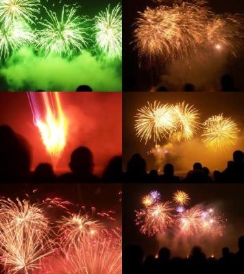 Eine kleine Zusammenstellung meiner eigenen Fotohoehepunkte des Feuerwerks