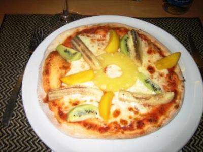 Die "Tropical Pizza": Die Kiwi schmeckt irgendwie nach roten Johannisbeeren