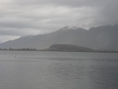 Blick auf den See von Ioannina