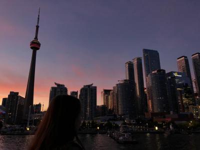 CN-Tower im Sonnenuntergang
