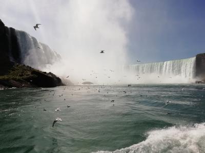 Niagara F&auml;lle vom Boot aus
