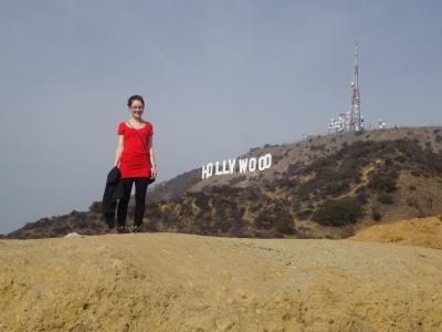 Ich und das Hollywoodzeichen. Das Highlight der Reise // The Hollywood-sign and me. A highlight of my trip