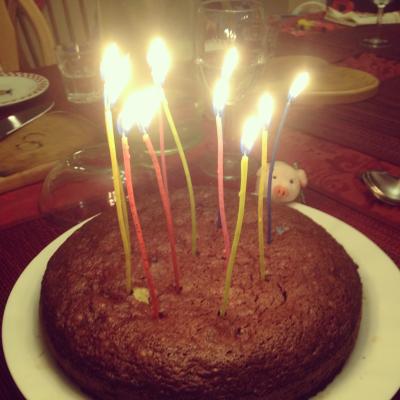Victoires Geburtstagskuchen. Double Chocolate. Omnomnom // Victoire's birthday cake. 