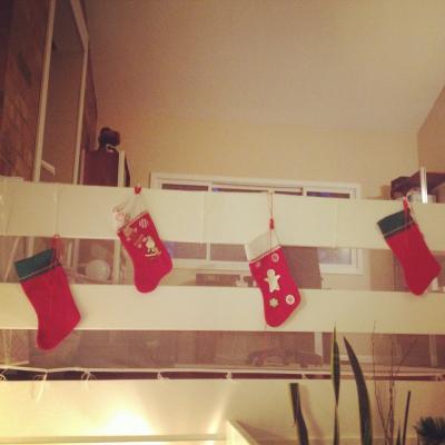 The kid's Christmas stockings