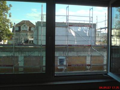 Aussicht aus dem Wohnheimzimmer