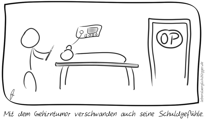 Mit dem Gehirntumor verschwanden auch seine Schuldgef&uuml;hle.