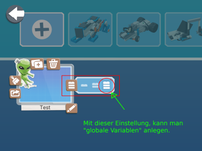 Einstellung der sichtbaren Programmierblöcke