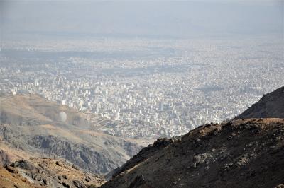 Blick vom Tochal auf Teheran