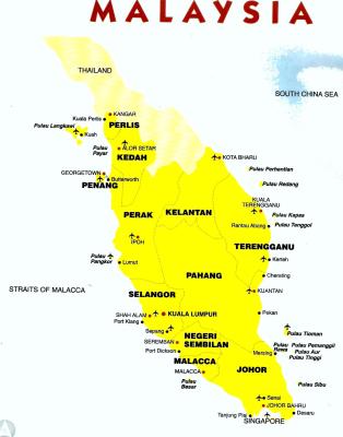 Malaysia Landkarte Malaysia Landkarte
