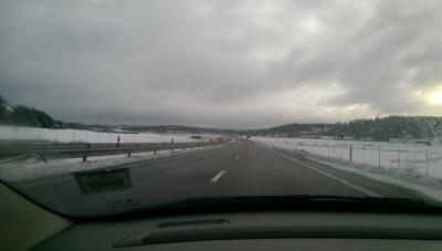 Die schwedische Auobahn E4 bei Ankunft in Göteborg. Die schwedische Auobahn E4 bei Ankunft in Göteborg.