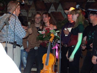 bei der Preisverleihung...