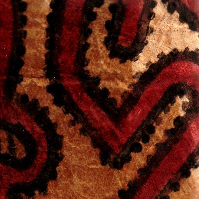 bemalt, bark cloth, nativer stützkern