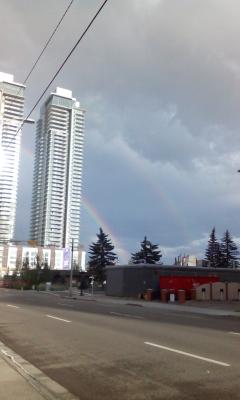 plitschplatsch - und doppelter Regenbogen